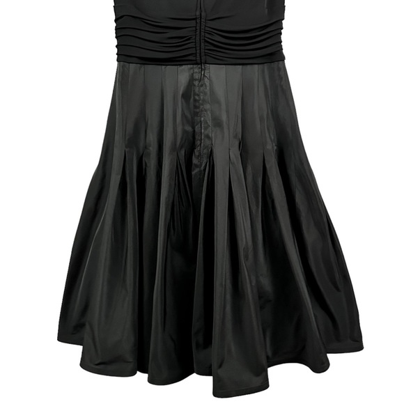 Tadashi Shoji Black Pleated Fit and Flare Midi Dress - Picture 13 of 16